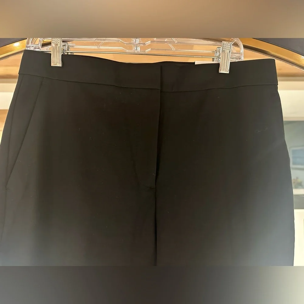 NWT Ann Taylor High Rise Seasonless Stretch Black Trouser Pants Size 10 - Picture 4 of 11
